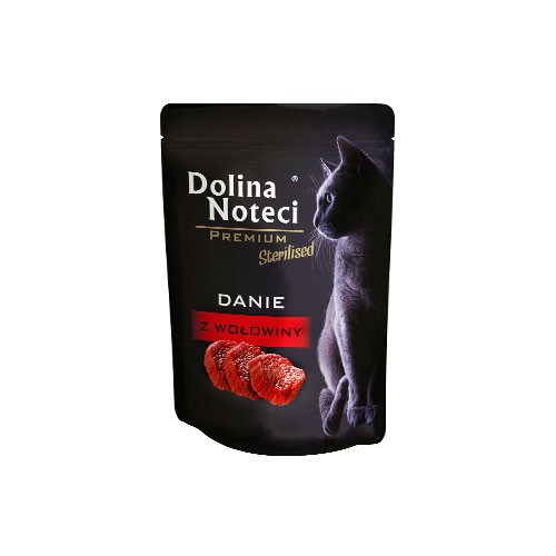 DOLINA NOTECI Danie z wołowiny dla kotów sterylizowanych saszetka 85g