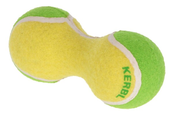 KERBL Zabawka dla psa, hantel tenisowy 15x6,5cm [80782]