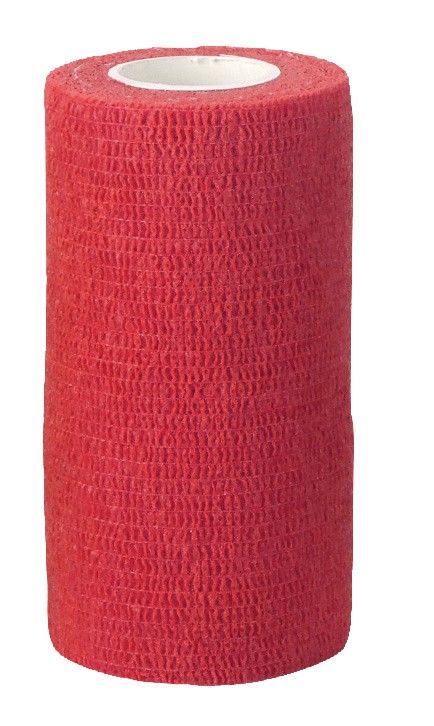 KERBL Samoprzylepny bandaż EquiLastic 5cm, czerwony