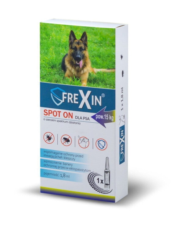 FREXIN Krople przeciw ektopasożytom dla psa 1,8ml [24415]